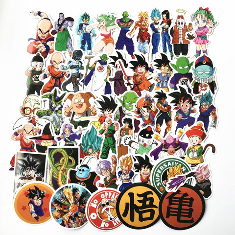 50Pcs Anime Dragon Ball Stickers