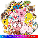 32PCS Cartoon Animal Stickers Kids Toy Sticker